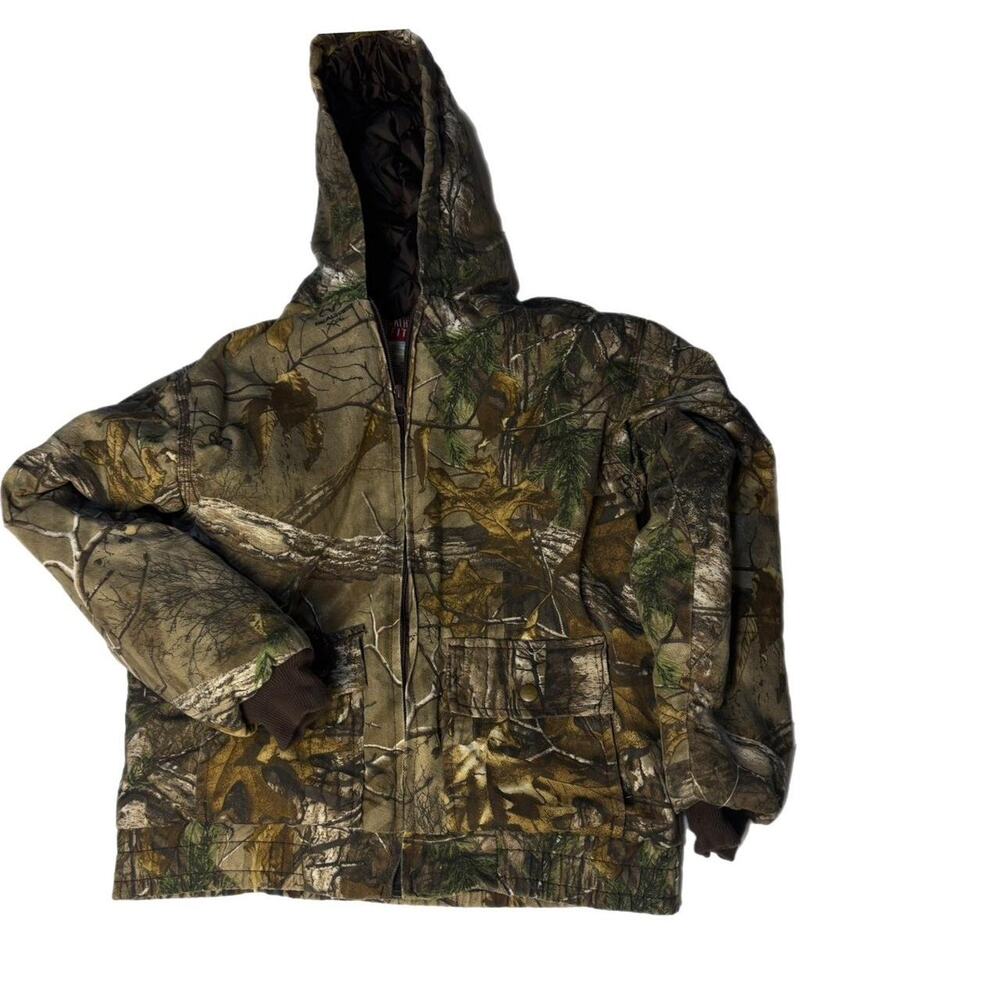 Realtree Kids Camouflage Jacket - Green and Brown